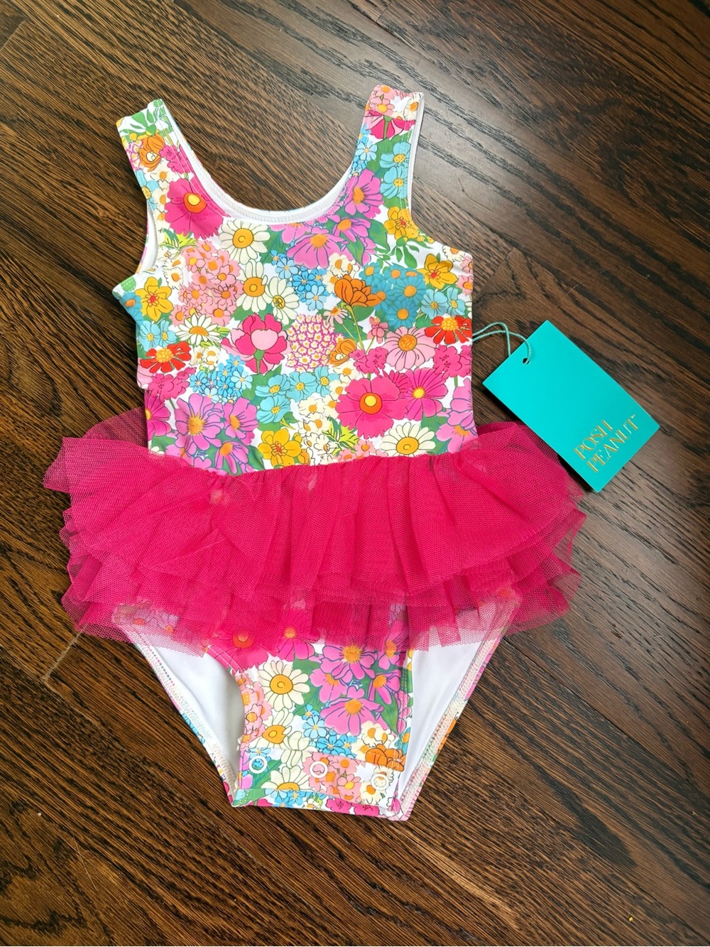 Posh Peanut tulle swimsuit 6-12 month NWT
